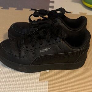 Puma Black Lace-Up Sneakers